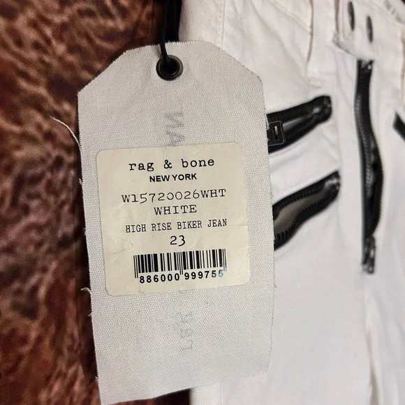 Rag & Bone High Rise Biker Jeans - Picture 8 of 13